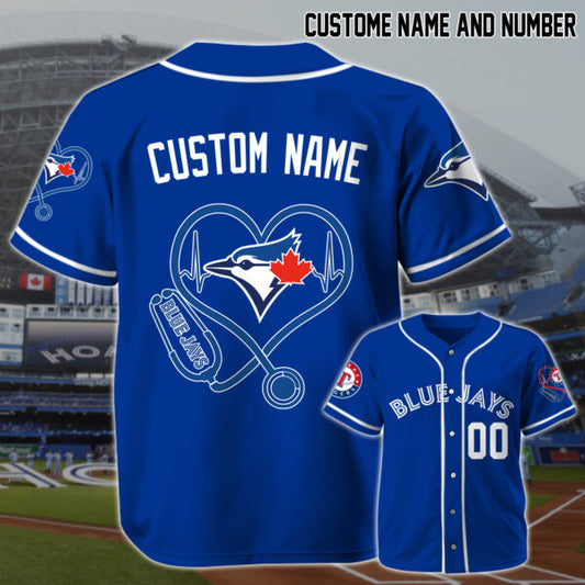 LIMITED EDITION - NEW CUSTOMIZED MLB12 TR BLUE JAYS BASEBALL JERSEY