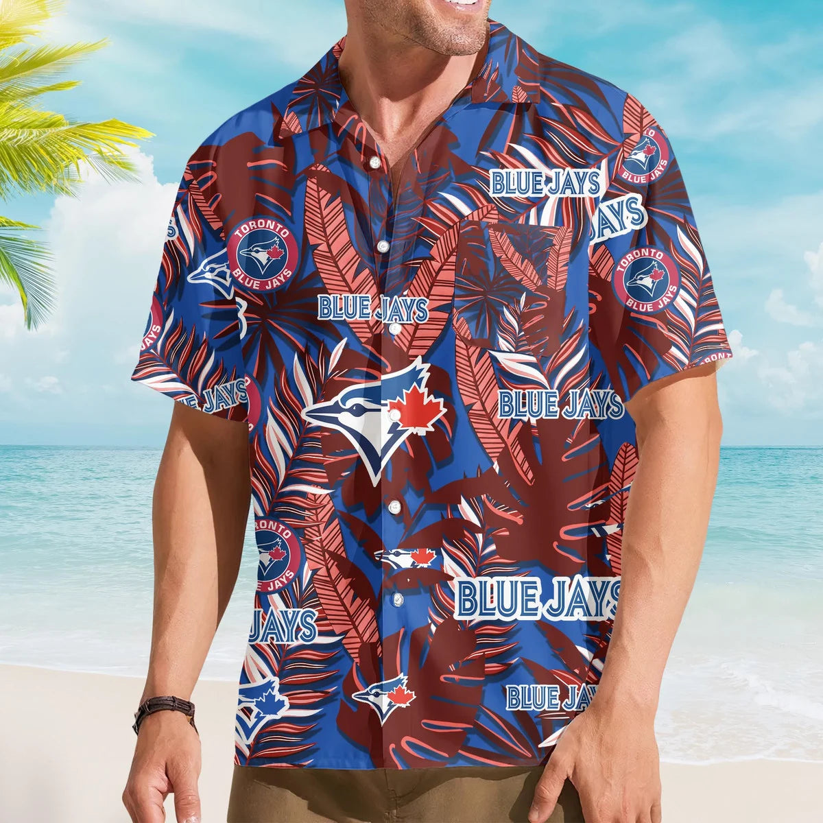 LIMITED EDITION - NEW CUSTOMIZED MLB12 TBJ TORONTO BLUE JAYS UNISEX HAWAIIAN SHIRT