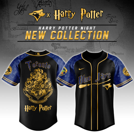 LIMITED EDITION - NEW CUSTOMIZED MLB12 TR BLUE JAYS x HARRY POTTER BASEBALL JERSEY & CAP