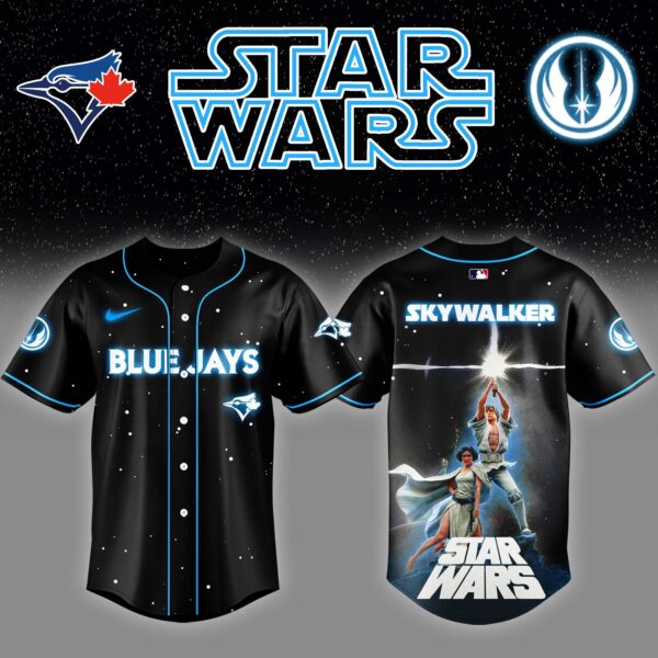 LIMITED EDITION - NEW CUSTOMIZED MLB12 TR BLUE JAYS x STAR WARS BASEBALL JERSEY
