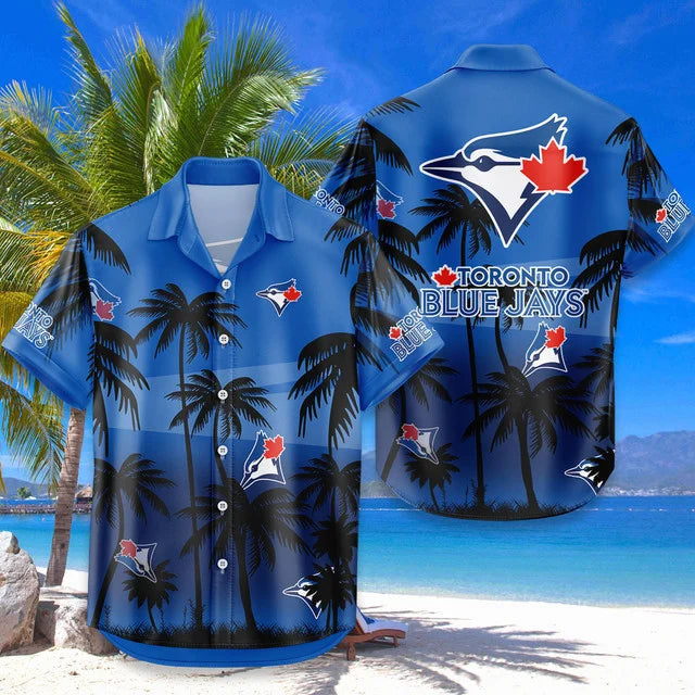 LIMITED EDITION - NEW CUSTOMIZED MLB12 TBJ TORONTO BLUE JAYS UNISEX HAWAIIAN SHIRT & SHORTS SET
