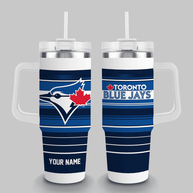 LIMITED EDITION - NEW CUSTOMIZED MLB12 TR BLUE JAYS TUMBLER CUP