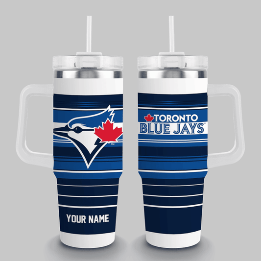 LIMITED EDITION - NEW CUSTOMIZED MLB12 TR BLUE JAYS TUMBLER CUP