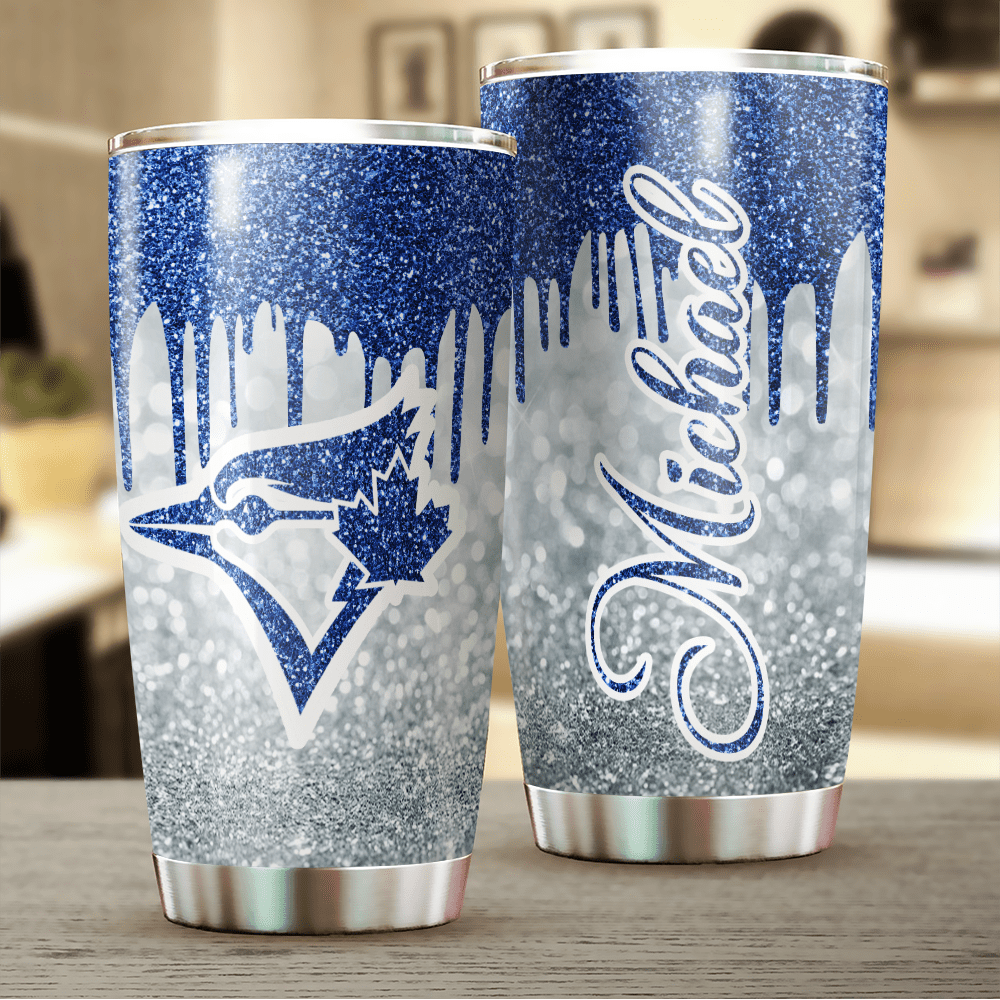 LIMITED EDITION - NEW CUSTOMIZED MLB12 TR BLUE JAYS TUMBLER CUP