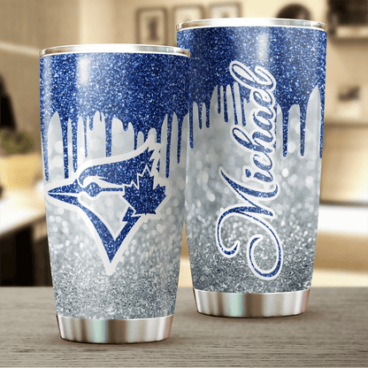 LIMITED EDITION - NEW CUSTOMIZED MLB12 TR BLUE JAYS TUMBLER CUP