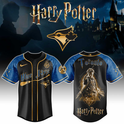LIMITED EDITION - NEW CUSTOMIZED MLB12 TBJ TORONTO BLUE JAYS x HARRY POTTER BASEBALL JERSEY & CAP