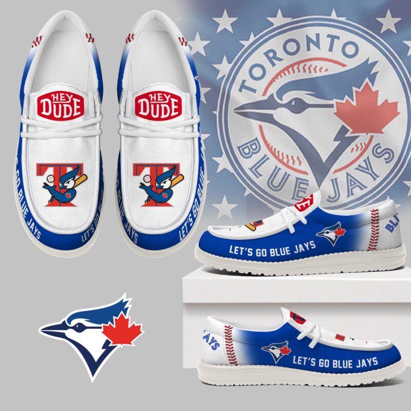 LIMITED EDITION - NEW CUSTOMIZED MLB12 TBJ TORONTO BLUE JAYS LOAFER SHOES