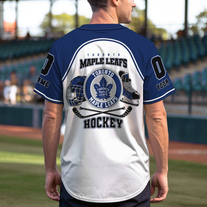 LIMITED EDITION - NEW CUSTOMIZED NHL23 TML TORONTO MAPLE LEAFS BASEBALL JERSEY