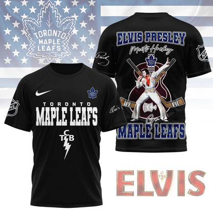 LIMITED EDITION - NEW CUSTOMIZED NHL23 TML TORONTO MAPLE LEAFS X ELVIS PRESLEY FAN 3D SHIRT