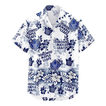 LIMITED EDITION - NEW CUSTOMIZED NHL23 TML TORONTO MAPLE LEAFS UNISEX HAWAIIAN SHIRT & SHORTS SET