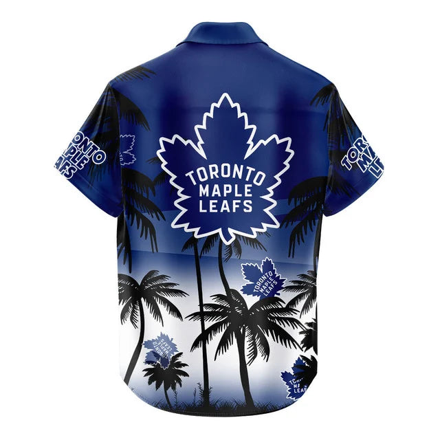LIMITED EDITION - NEW CUSTOMIZED NHL23 TML TORONTO MAPLE LEAFS UNISEX HAWAIIAN SHIRT & SHORTS SET