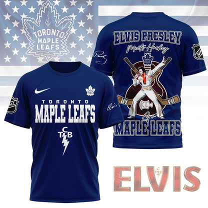 LIMITED EDITION - NEW CUSTOMIZED NHL23 TML TORONTO MAPLE LEAFS X ELVIS PRESLEY FAN 3D SHIRT