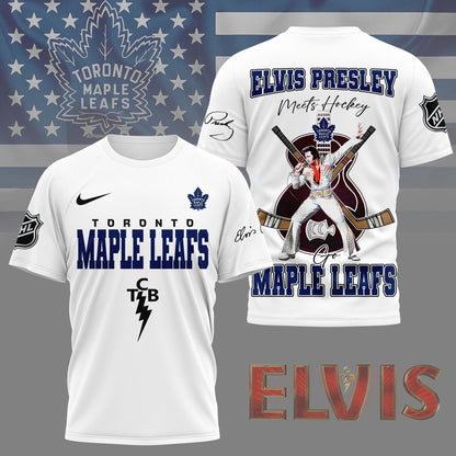 LIMITED EDITION - NEW CUSTOMIZED NHL23 TML TORONTO MAPLE LEAFS X ELVIS PRESLEY FAN 3D SHIRT