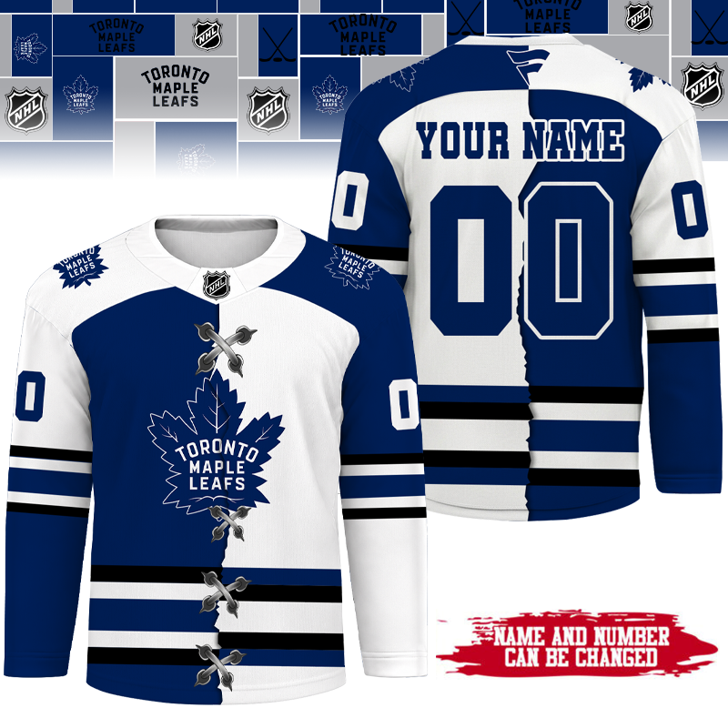 [SUPER SALE] NEW CUSTOMIZED NHL23 TML TORONTO MAPLE LEAFS UNISEX HOCKEY JERSEY