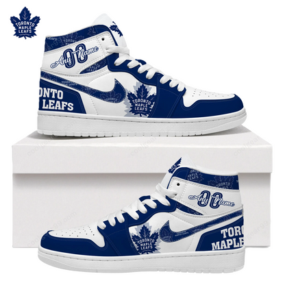 LIMITED EDITION - NEW CUSTOMIZED NHL23 TM LEAFS AIR JORDAN SNEAKERS