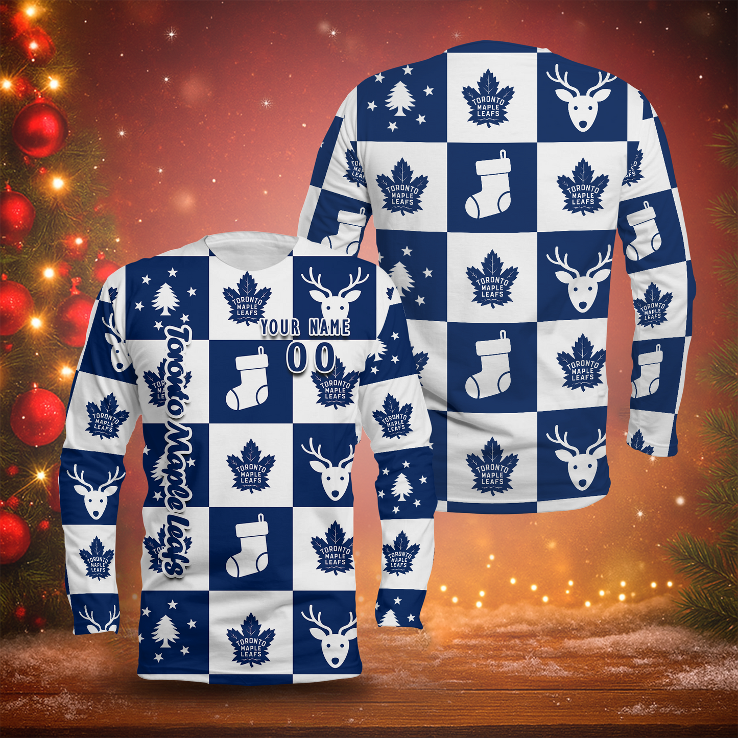 LIMITED EDITION - NEW CUSTOMIZED NHL23 TML TORONTO MAPLE LEAFS LONG SLEEVED T-SHIRT