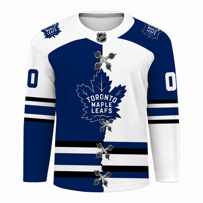 [SUPER SALE] NEW CUSTOMIZED NHL23 TML TORONTO MAPLE LEAFS UNISEX HOCKEY JERSEY