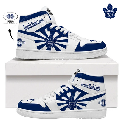 LIMITED EDITION - NEW CUSTOMIZED NHL23 TM LEAFS AIR JORDAN SNEAKERS