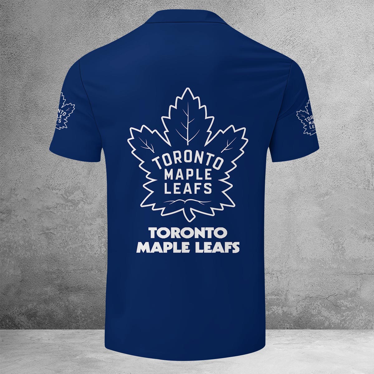LIMITED EDITION - NEW CUSTOMIZED NHL23 TML TORONTO MAPLE LEAFS ZIP POLO SHIRT