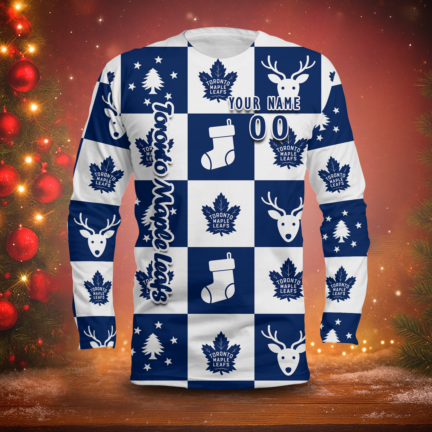 LIMITED EDITION - NEW CUSTOMIZED NHL23 TML TORONTO MAPLE LEAFS LONG SLEEVED T-SHIRT