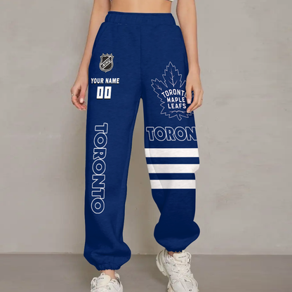 LIMITED EDITION - NEW CUSTOMIZED NHL23 TML TORONTO MAPLE LEAFS UNISEX LONG PANTS