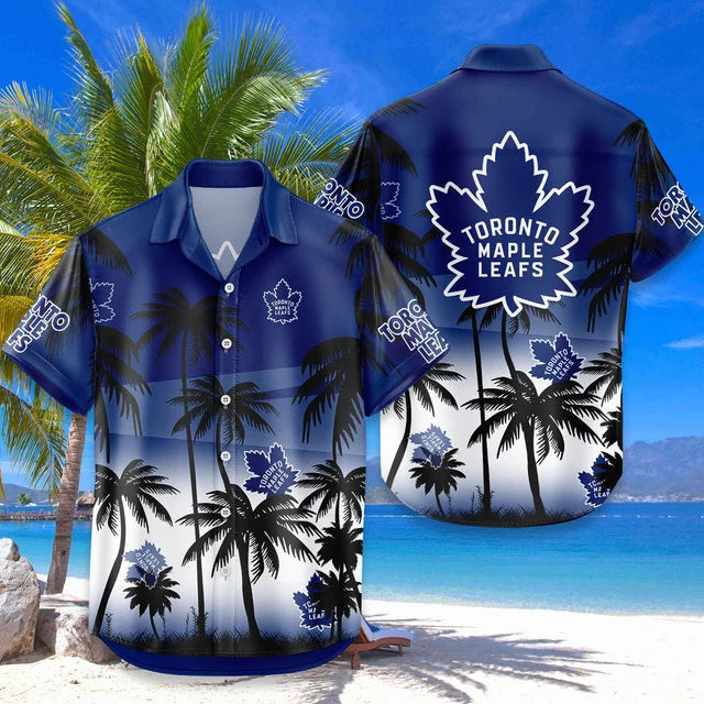 LIMITED EDITION - NEW CUSTOMIZED NHL23 TML TORONTO MAPLE LEAFS UNISEX HAWAIIAN SHIRT & SHORTS SET