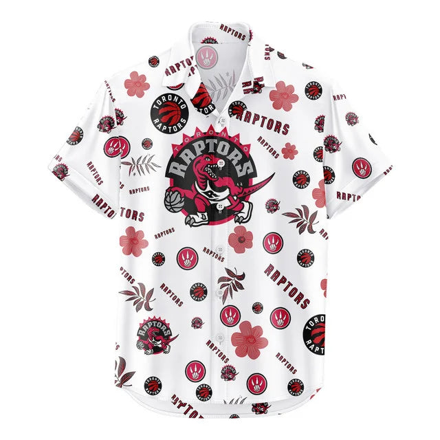 LIMITED EDITION - NEW CUSTOMIZED NBA24 TRA TORONTO RAPTORS UNISEX HAWAIIAN SHIRT & SHORTS SET