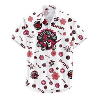 LIMITED EDITION - NEW CUSTOMIZED NBA24 TRA TORONTO RAPTORS UNISEX HAWAIIAN SHIRT & SHORTS SET