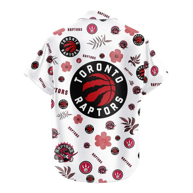 LIMITED EDITION - NEW CUSTOMIZED NBA24 TRA TORONTO RAPTORS UNISEX HAWAIIAN SHIRT & SHORTS SET