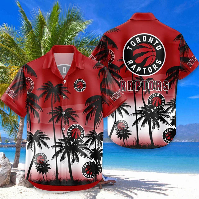 LIMITED EDITION - NEW CUSTOMIZED NBA24 TRA TORONTO RAPTORS UNISEX HAWAIIAN SHIRT & SHORTS SET