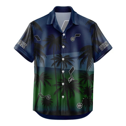LIMITED EDITION - NEW CUSTOMIZED NBA29 UJZ UTAH JAZZ UNISEX HAWAIIAN SHIRT & SHORTS SET