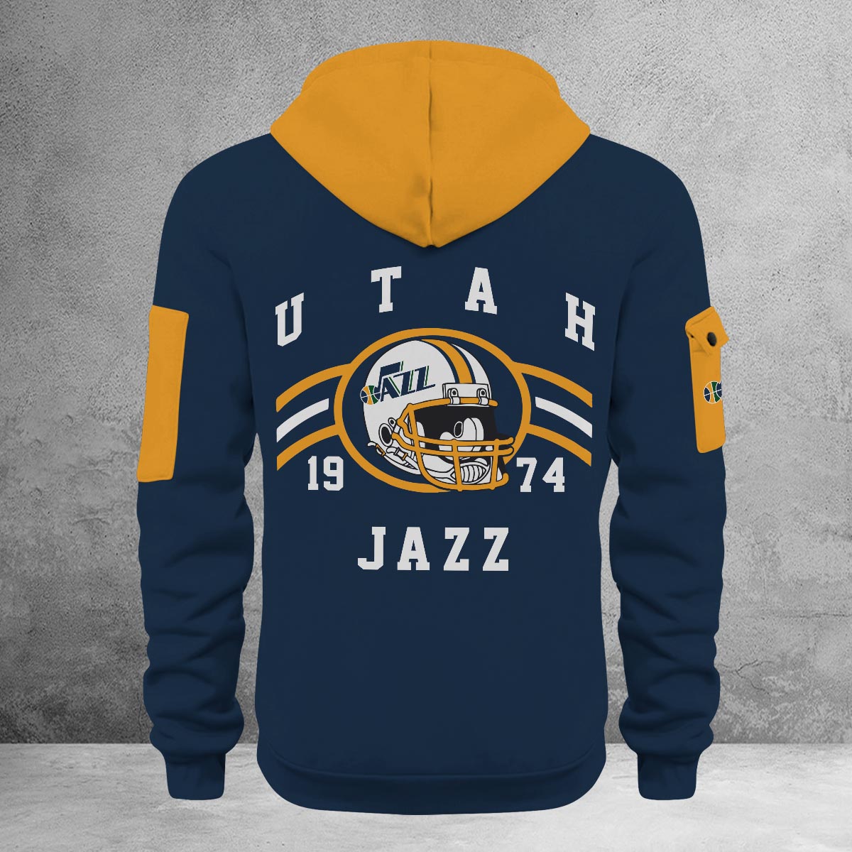 LIMITED EDITION - NEW CUSTOMIZED NBA29 UJ UTAH JAZZ QUARTER ZIP HOODIE