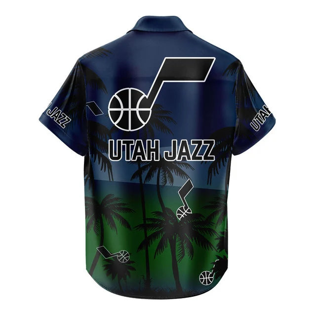LIMITED EDITION - NEW CUSTOMIZED NBA29 UJZ UTAH JAZZ UNISEX HAWAIIAN SHIRT & SHORTS SET