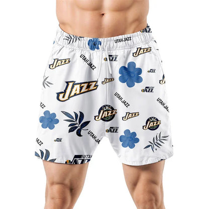 LIMITED EDITION - NEW CUSTOMIZED NBA29 UJZ UTAH JAZZ UNISEX HAWAIIAN SHIRT & SHORTS SET