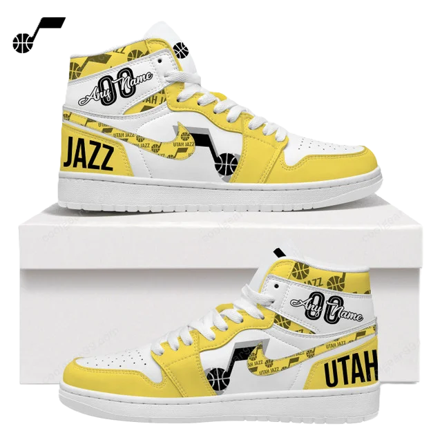 [HOT DEAL] NEW CUSTOMIZED NBA29 UJZ UTAH JAZZ AIR JORDAN SNEAKERS