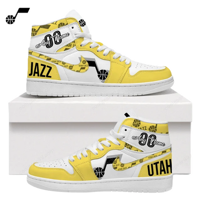 [HOT DEAL] NEW CUSTOMIZED NBA29 UJZ UTAH JAZZ AIR JORDAN SNEAKERS