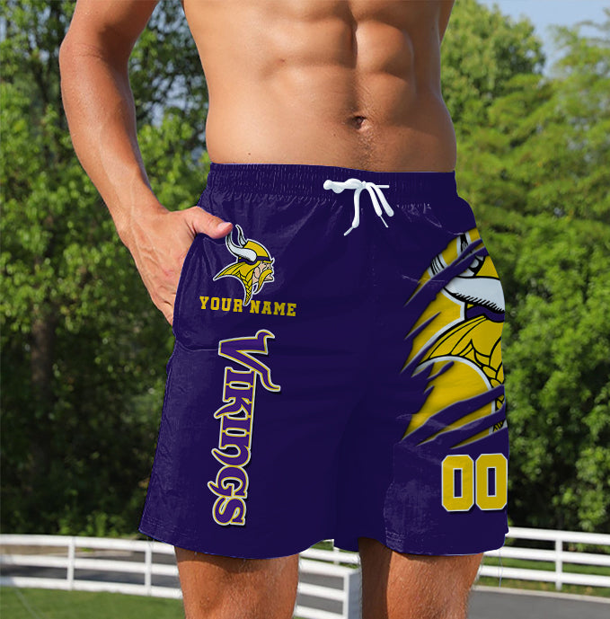 LIMITED EDITION - NEW PREMIUM NFL05 MVK MINNESOTA VIKINGS SHORT PANTS