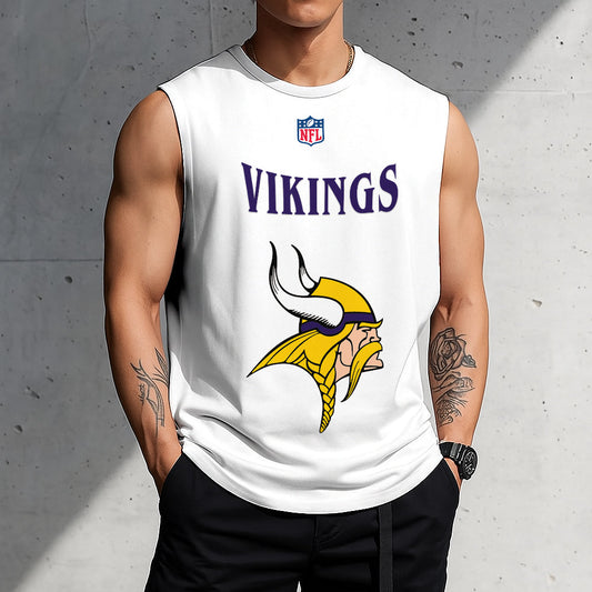 LIMITED EDITION - NEW CUSTOMIZED NFL05 MVK MINNESOTA VIKINGS TANKTOP & GYM SHIRT