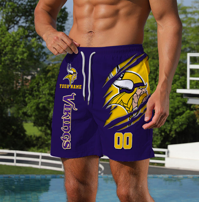 LIMITED EDITION - NEW PREMIUM NFL05 MVK MINNESOTA VIKINGS SHORT PANTS