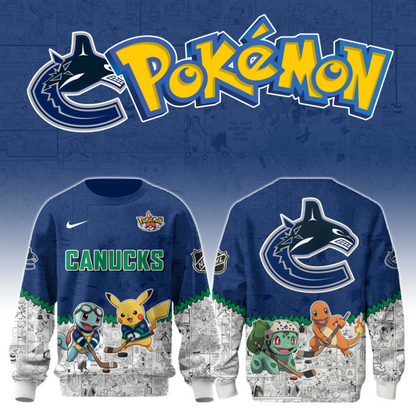 LIMITED EDITION - NEW CUSTOMIZED NHL19 VCC VANCOUVER CANUCKS X POKÉMON T-SHIRT, SWEATSHIRT, HOODIE & ZIP HOODIE