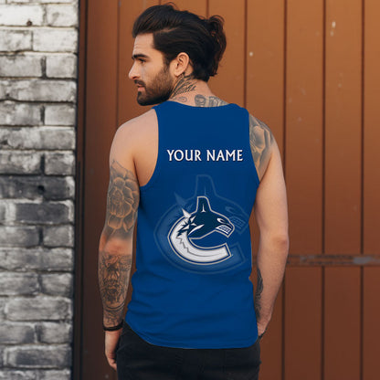 LIMITED EDITION - NEW CUSTOMIZED NHL19 VCC VANCOUVER CANUCKS UNISEX TANK TOP