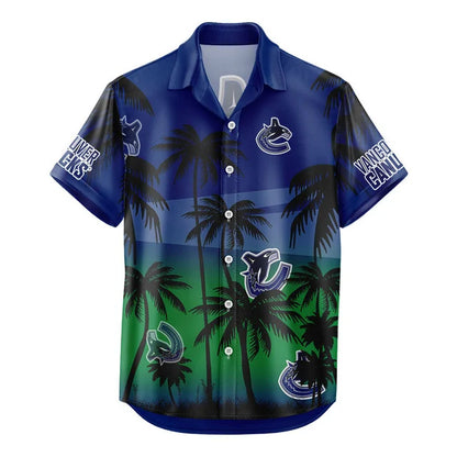 LIMITED EDITION - NEW CUSTOMIZED NHL19 VCC VANCOUVER CANUCKS UNISEX HAWAIIAN SHIRT & SHORTS SET