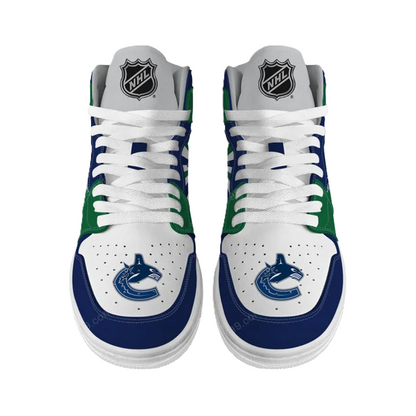 LIMITED EDITION - NEW CUSTOMIZED NHL19 VC CANUCKS AIR JORDAN SNEAKERS