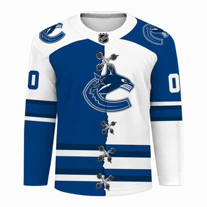 [SUPER SALE] NEW CUSTOMIZED NHL19 VCC VANCOUVER CANUCKS UNISEX HOCKEY JERSEY