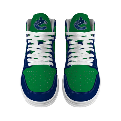 LIMITED EDITION - NEW CUSTOMIZED NHL19 VC CANUCKS AIR JORDAN SNEAKERS