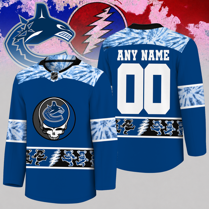 [SUPER SALE] NEW CUSTOMIZED NHL19 VCC VANCOUVER CANUCKS UNISEX HOCKEY JERSEY