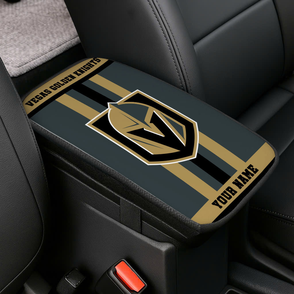 LIMITED EDITION - NEW CUSTOMIZED NHL04 VGK VEGAS GOLDEN KNIGHTS CAR ARMREST PAD COVER