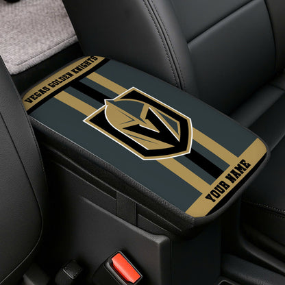 LIMITED EDITION - NEW CUSTOMIZED NHL04 VGK VEGAS GOLDEN KNIGHTS CAR ARMREST PAD COVER