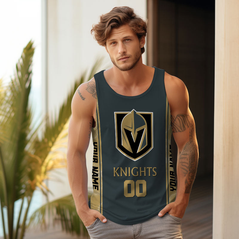 LIMITED EDITION - NEW CUSTOMIZED NHL04 VGK VEGAS GOLDEN KNIGHTS UNISEX TANK TOP