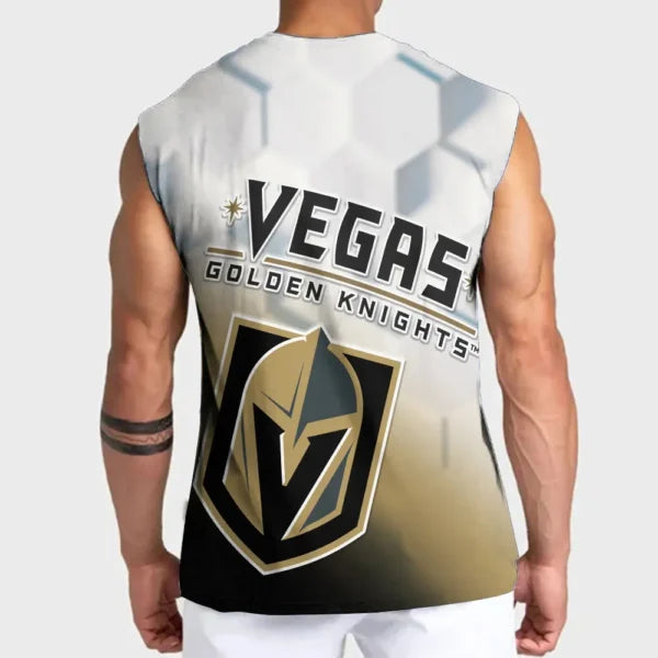 LIMITED EDITION - NEW CUSTOMIZED NHL04 VGK VEGAS GOLDEN KNIGHTS TANK TOP & GYM SHIRT